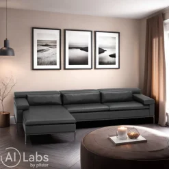 JORI Ecksofa J-Shiva Celia Nero Outlet