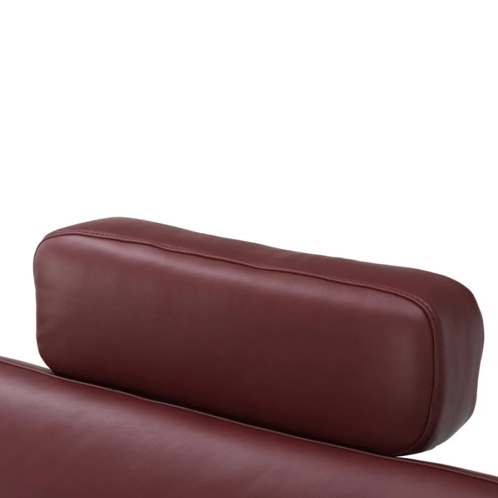 Dieter Knoll Ecksofa Latina-L dunkelrot