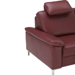 Dieter Knoll Ecksofa Latina-L dunkelrot