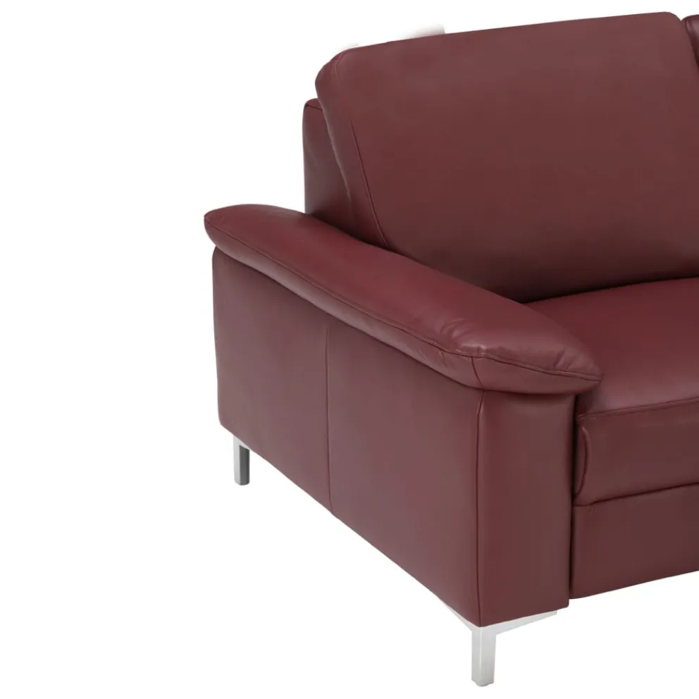 Dieter Knoll Ecksofa Latina-L dunkelrot