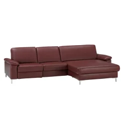 Dieter Knoll Ecksofa Latina-L dunkelrot