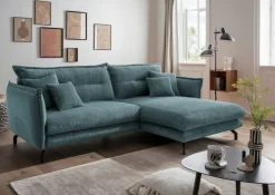 Livetastic Ecksofa Lava petrol New