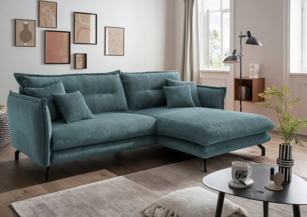 Livetastic Ecksofa Lava petrol New