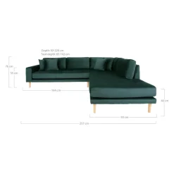 Johann Jakob Ecksofa Lido opalgrün Outlet