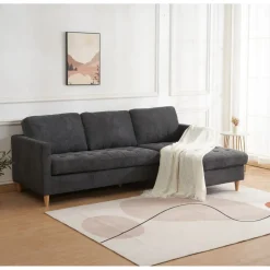 Johann Jakob Ecksofa Lido dunkelgrau Outlet