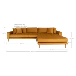 Johann Jakob Ecksofa Lido senfgelb Online