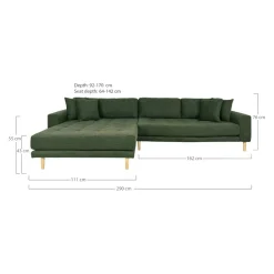 Johann Jakob Ecksofa Lido oliv New