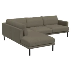 Lomoco Ecksofa Logan Kat. B, Sepia 23 licht taupe
