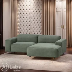 FLEXLUX Ecksofa Lucera grün Best