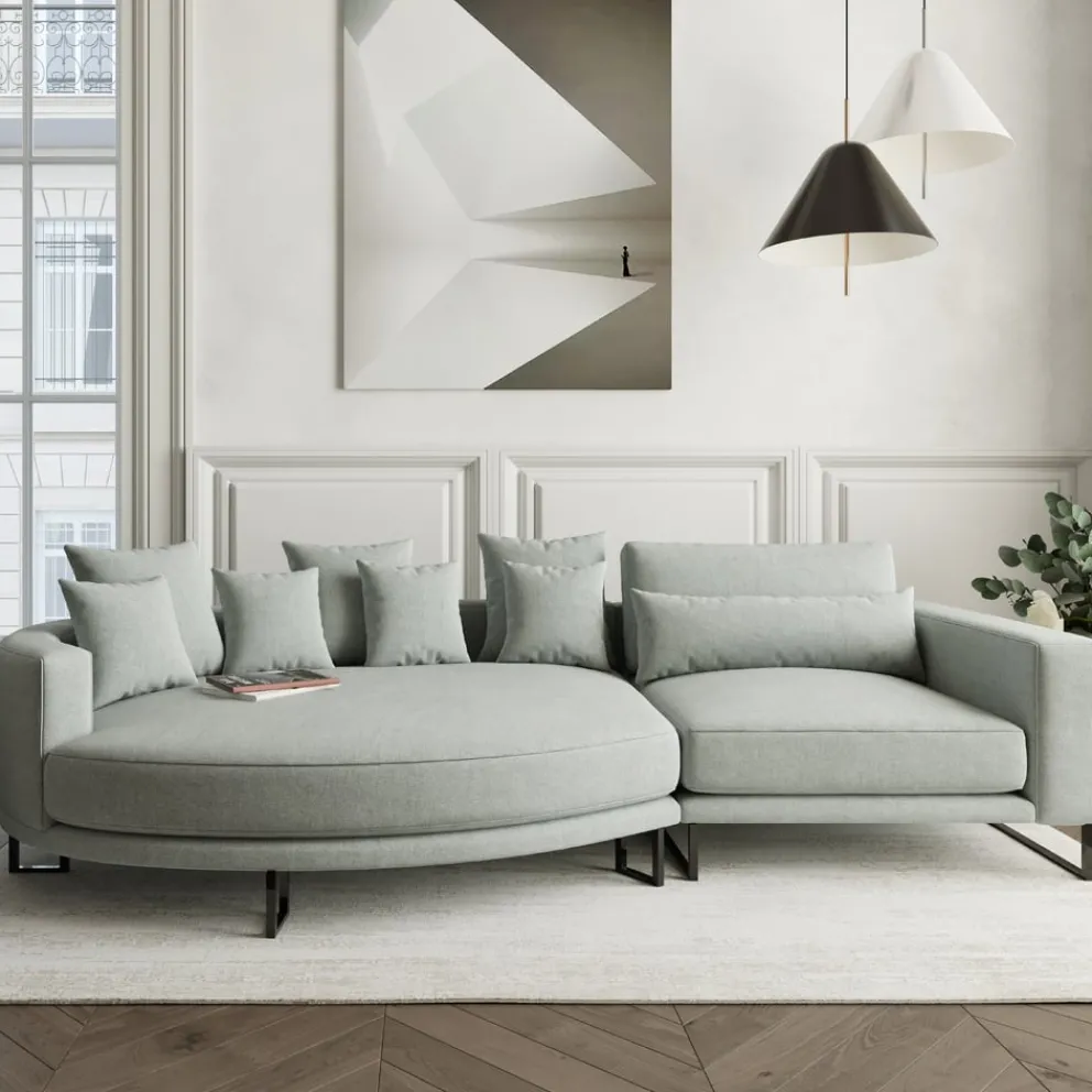 Livetastic Ecksofa Natalia Kat. 0, Alta 16 Basaltgrau Outlet