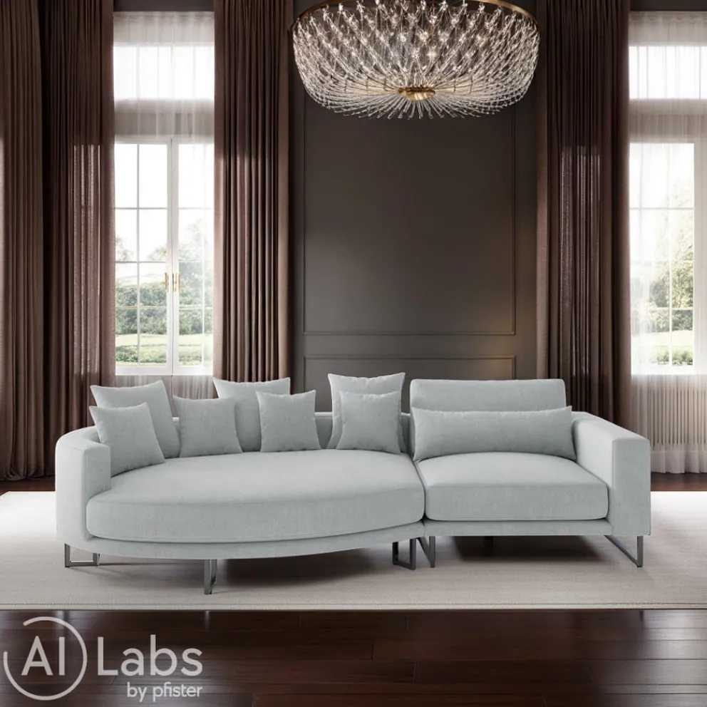 Livetastic Ecksofa Natalia Kat. 0, Alta 16 Basaltgrau Outlet
