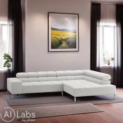 Pure Home Lifestyle Ecksofa Pure 966 Wilson Kat. 8, Yelda Creme Discount