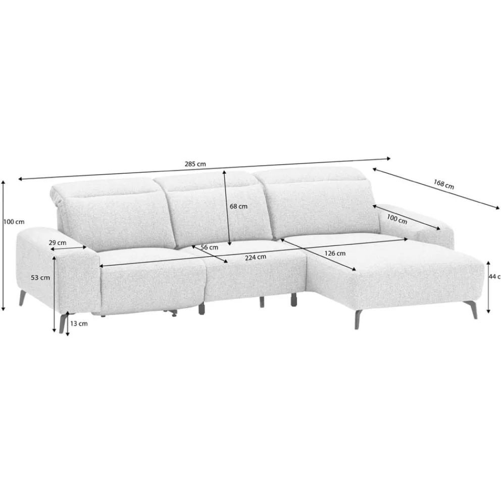 Johann Jakob Ecksofa Ramona silber Online