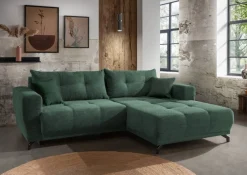MID.YOU Ecksofa Restato moosgrün Clearance