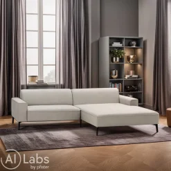 Johann Jakob Ecksofa Riva hellgrau New