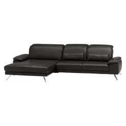 Dieter Knoll Ecksofa Rivello Kat. 100, Torro schwarz Clearance