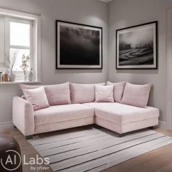 Carry Home Ecksofa Robbie rosa