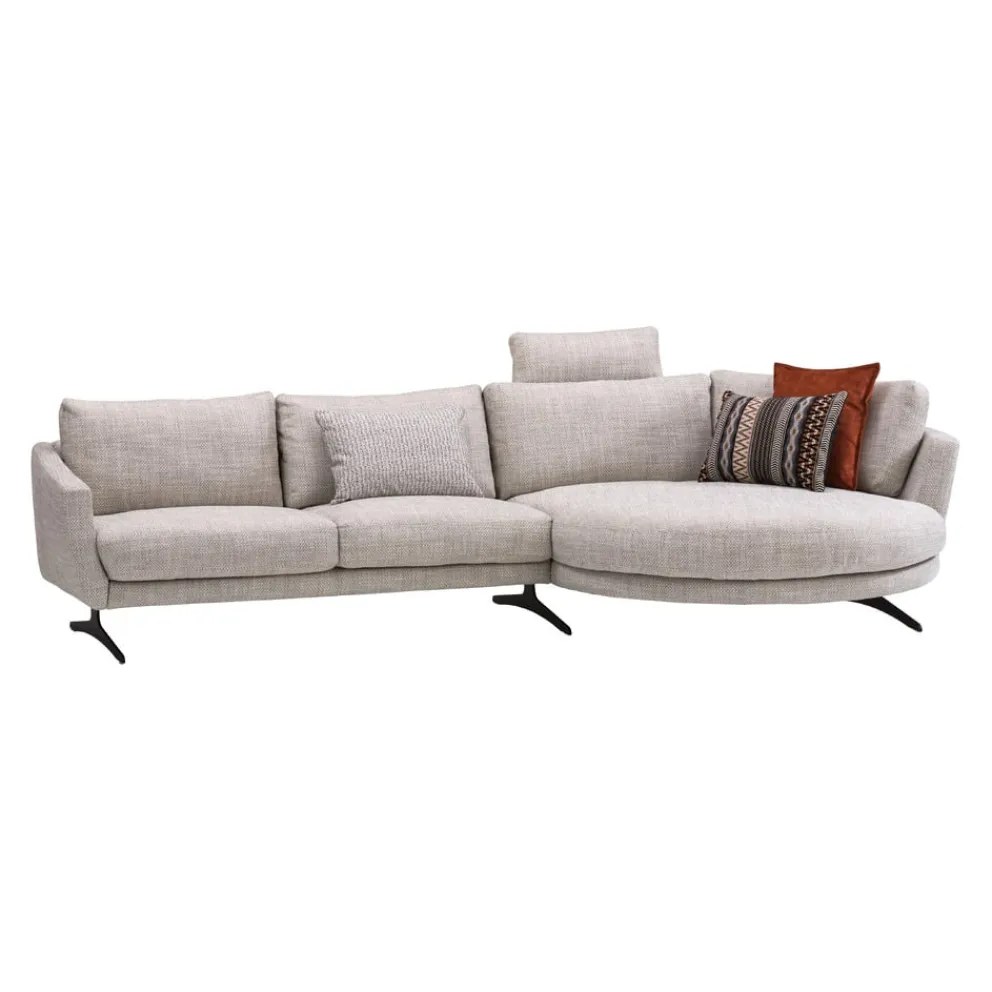 Johann Jakob Ecksofa Rotondo-3092 Kat. SK30, T88/ 23 silver grey Discount