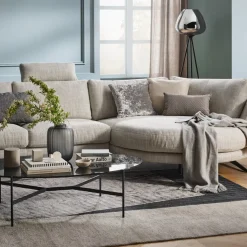 Johann Jakob Ecksofa Rotondo-3092 Kat. SK30, T88/ 23 silver grey Discount