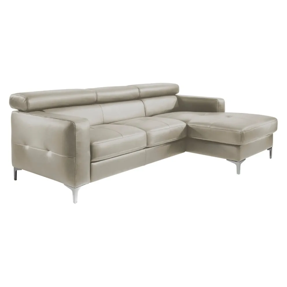Livetastic Ecksofa Sammy 4A, Pampas Madras M9010 hellgrau Sale
