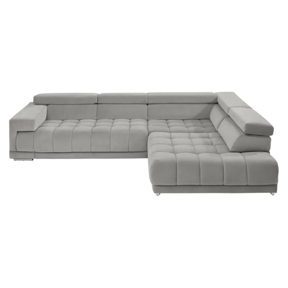 Beldomo Style Ecksofa Spliff-S silber Best