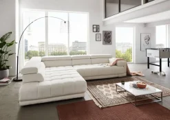 Beldomo Style Ecksofa Spliff-S off-white Clearance