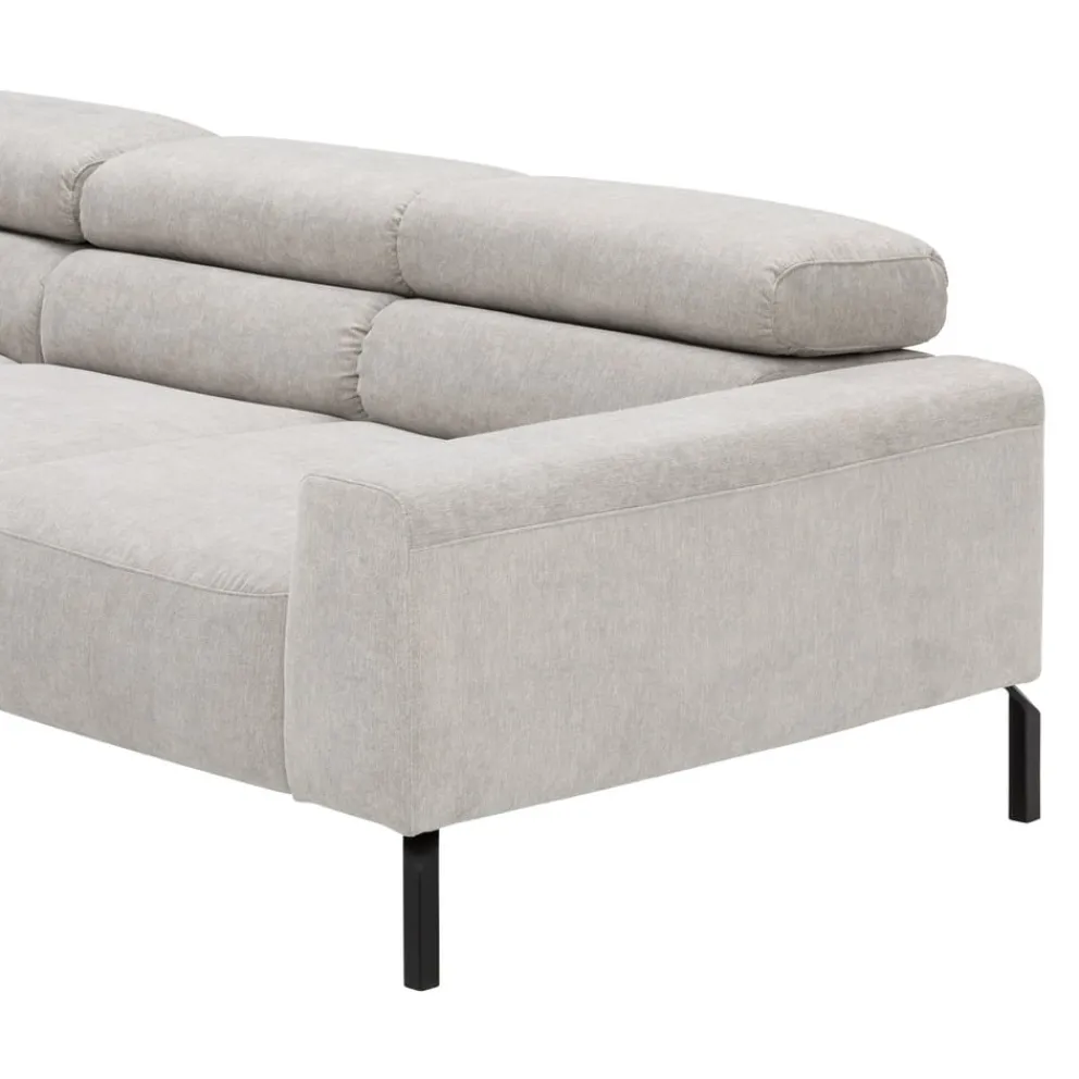 Hom'In Ecksofa Spring hellgrau Best