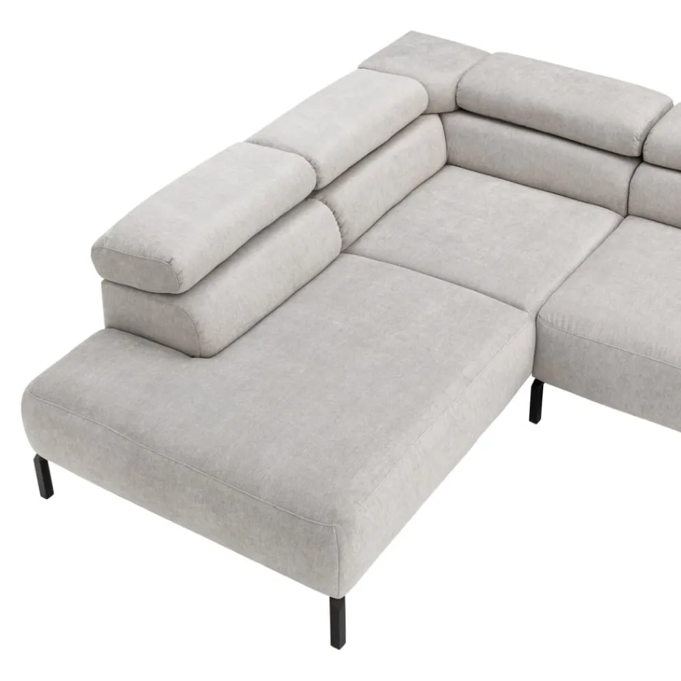 Hom'In Ecksofa Spring hellgrau Best
