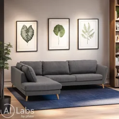 edy&liv Ecksofa Stella Classic grau Hot