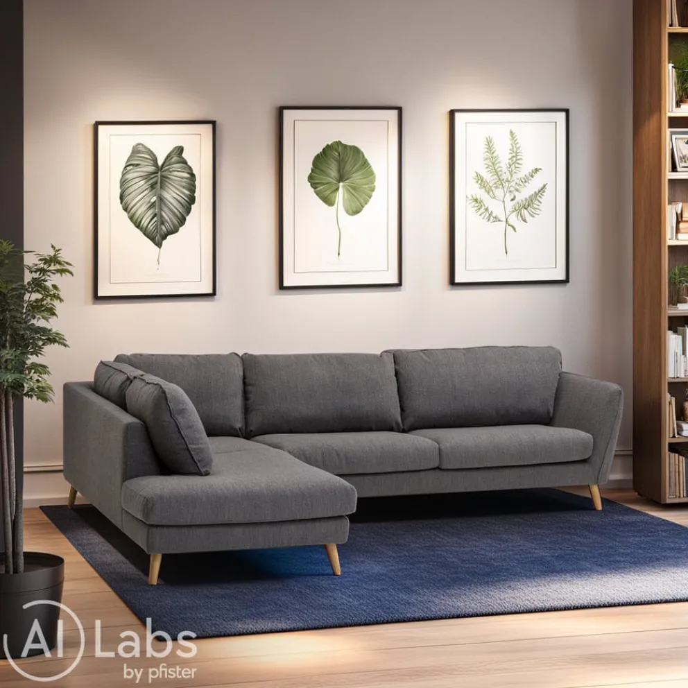 edy&liv Ecksofa Stella Classic grau Hot