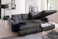 Hom'In Ecksofa Tanika anthrazit Hot