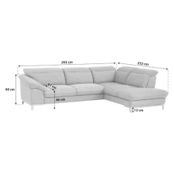 Livetastic Ecksofa Teresa 1S, Boston F002 black Clearance