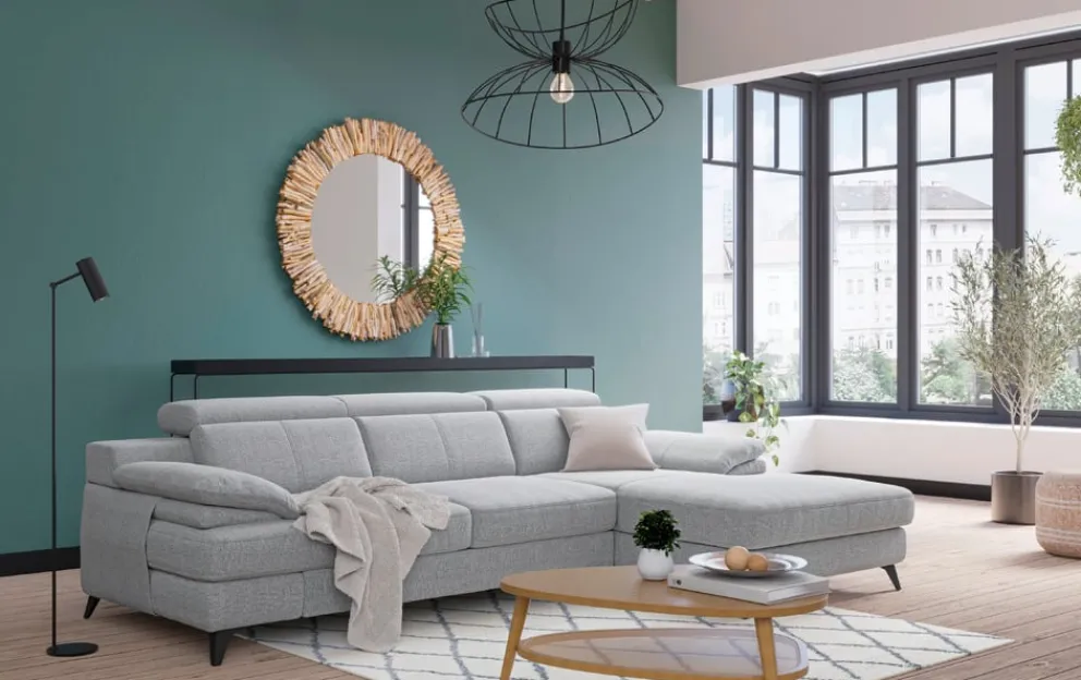 Livetastic Ecksofa Titus silber Sale