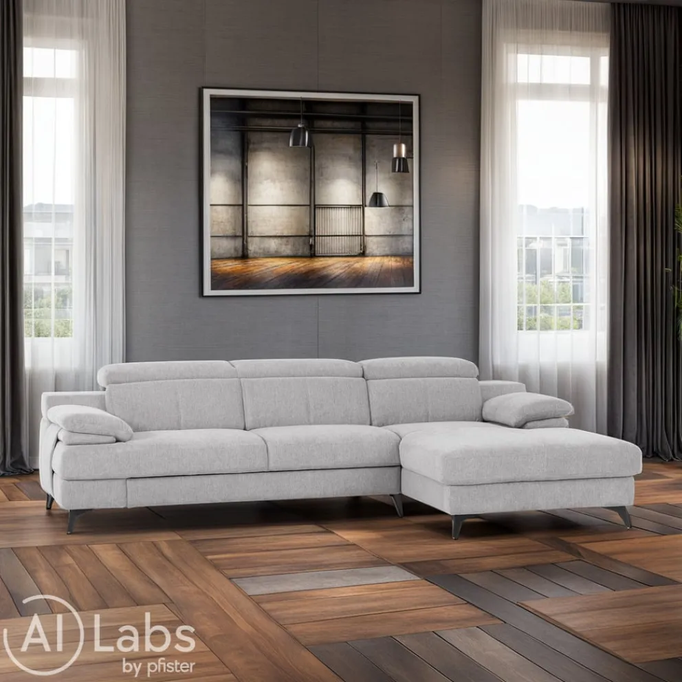 Livetastic Ecksofa Titus silber Sale