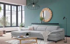 Livetastic Ecksofa Titus silber Discount