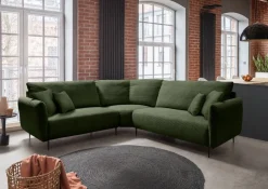 Livetastic Ecksofa Vanilla moosgrün Hot