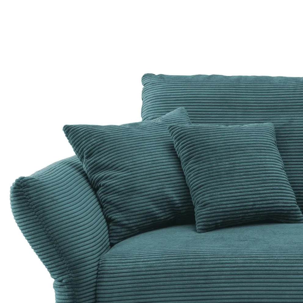Livetastic Ecksofa Vanilla petrol Outlet
