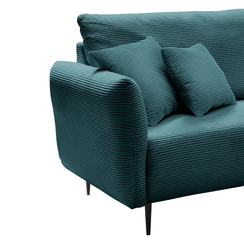 Livetastic Ecksofa Vanilla petrol Outlet
