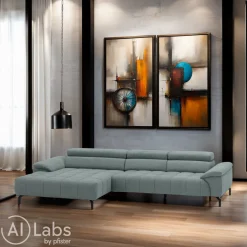 Beldomo Style Ecksofa Vegas-S Kat. 2, Calido steel Online