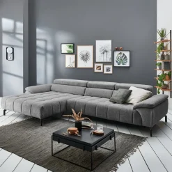 Beldomo Style Ecksofa Vegas-S Kat. 2, Calido grau Outlet