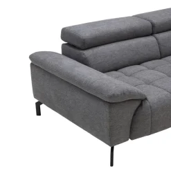 Beldomo Style Ecksofa Vegas-S grau