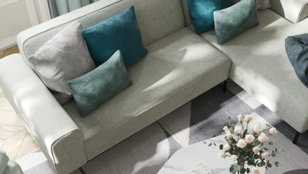 Johann Jakob Ecksofa Ville türkis Clearance