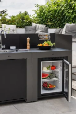 ENO Planchas Einbau-Kühlschrank Eno schwarz, weiss Hot