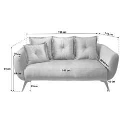 Livetastic Einzelsofa Baggio ozeanblau Discount