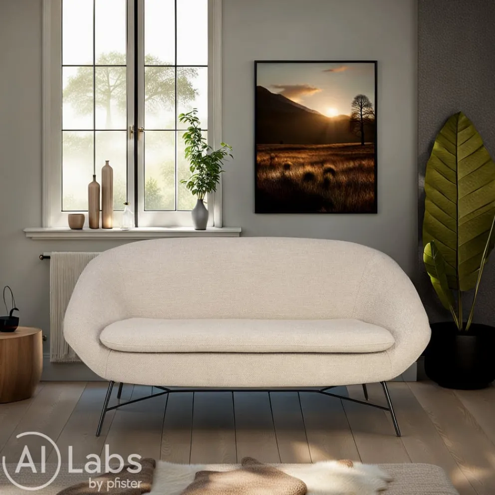 Ethnicraft Einzelsofa Barrow off-white Best