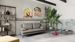 Calia Italia Einzelsofa Cezanne Kat. 12 Bull 327 grigio scuro