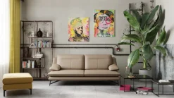 Calia Italia Einzelsofa Cezanne Kat. 15, Suave 1521 taupe scuro