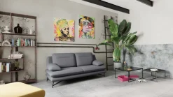 Calia Italia Einzelsofa Cezanne Kat. TC, MANHATTAN 601 antracite New