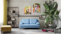 Calia Italia Einzelsofa Cezanne Kat. TB, BABY UNITO Z8009 707