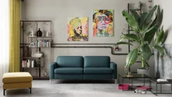 Johann Jakob Einzelsofa Classics Arizona petrol